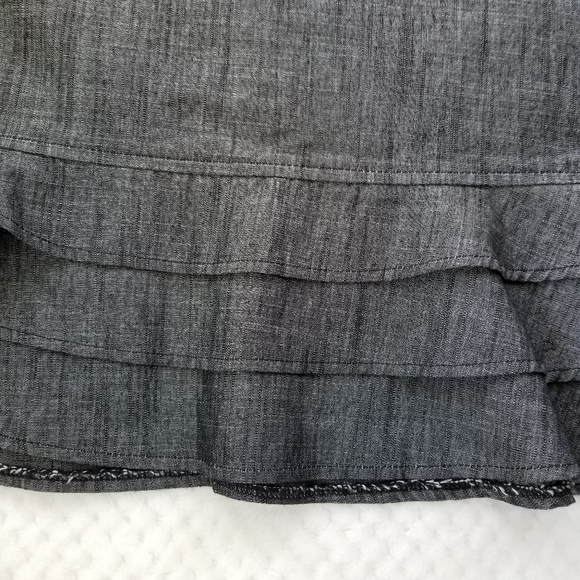 Cato Gray 3 ruffles Layered Skirt.  sz.24w - Picture 3 of 8